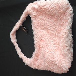 Forever 21 Pink Floral Faux Fur Shoulder Bag